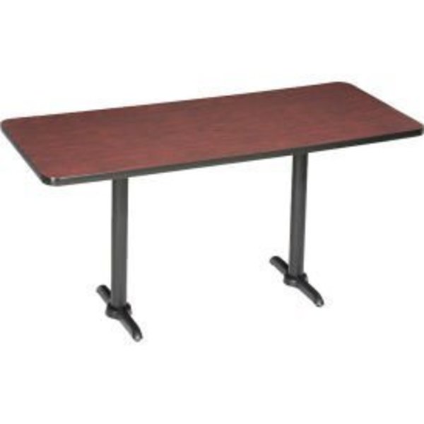 National Public Seating Interion® Bar Height Breakroom Table, 72"L x 36"W x 42"H, Mahogany 695848MH
